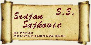 Srđan Šajković vizit kartica
